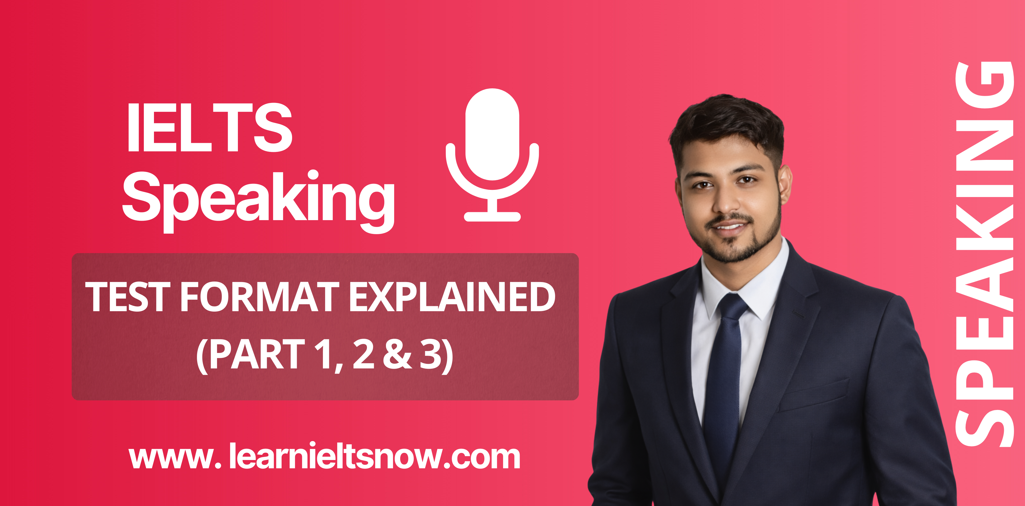 IELTS Speaking Test Format Explained (Part 1, 2 & 3)